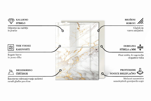 Stolová deska Vzor z přírodního kamene