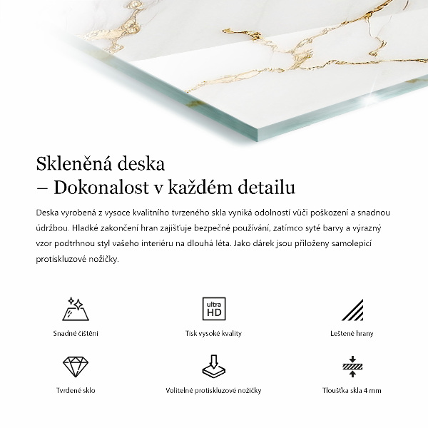 Stolová deska Vzor inspirovaný mramorem