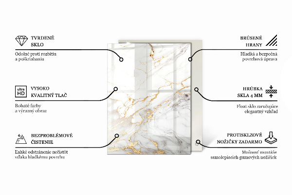 Stolová deska Vzor inspirovaný mramorem