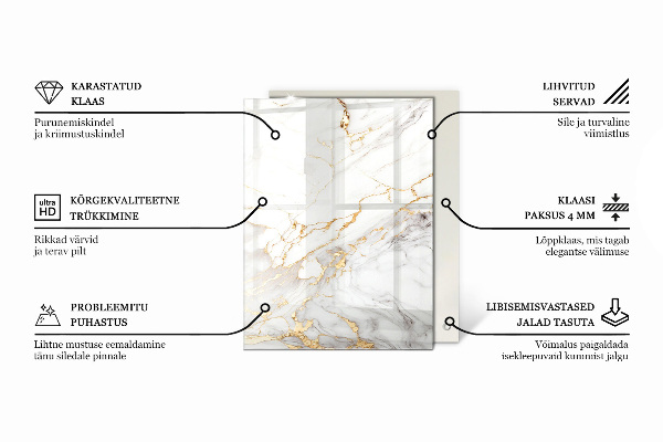 Stolová deska Elegantní mramorový vzor