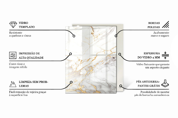 Stolová deska Elegantní mramorový vzor