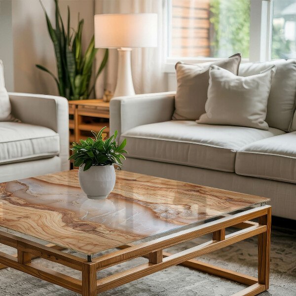 Stolová deska Vzor přírodního dřeva a pryskyřice