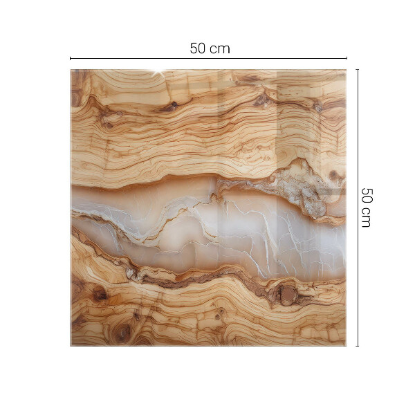Stolová deska Vzor přírodního dřeva a pryskyřice