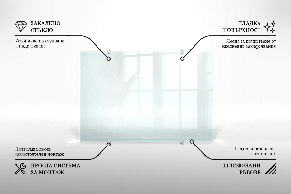 Průhledný kuchyňský panel 100x30 cm