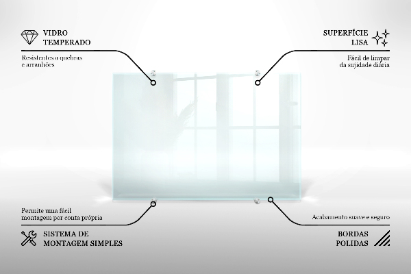 Průhledný obkladový panel do kuchyně 100x50 cm