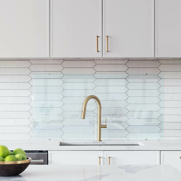 Skleněný obklad do kuchyně průhledný 120x60 cm