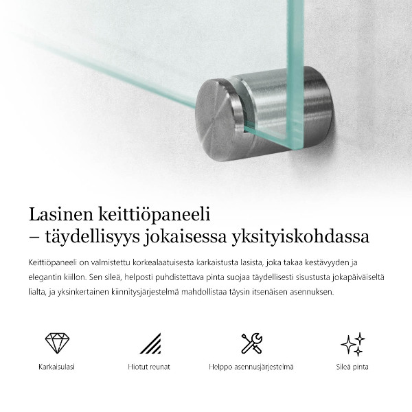 Panel za kuchyňskou linku průhledný 60x40 cm