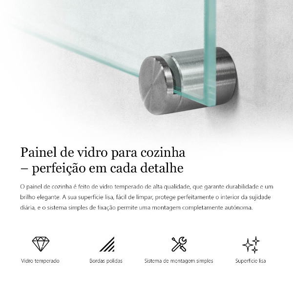 Panel za kuchyňskou linku průhledný 60x40 cm