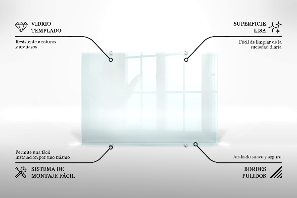 Kuchyňský panel průhledný 80x60 cm