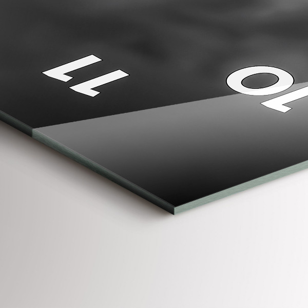 Vertikální skleněné hodiny Effelova věž v Paříži