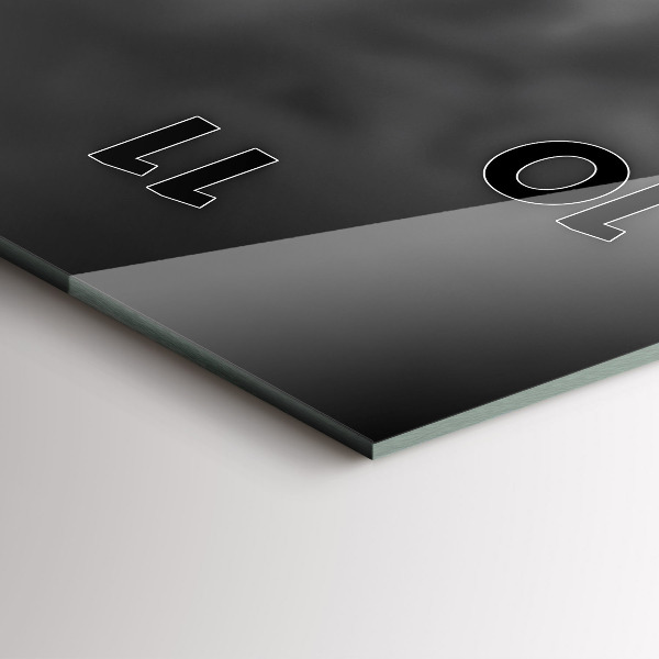 Vertikální skleněné hodiny Effelova věž v Paříži