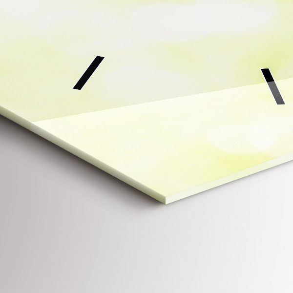 Vertikální skleněné hodiny Zelená tráva