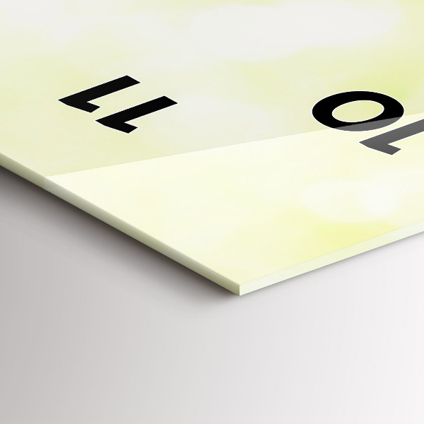 Vertikální skleněné hodiny Zelená tráva