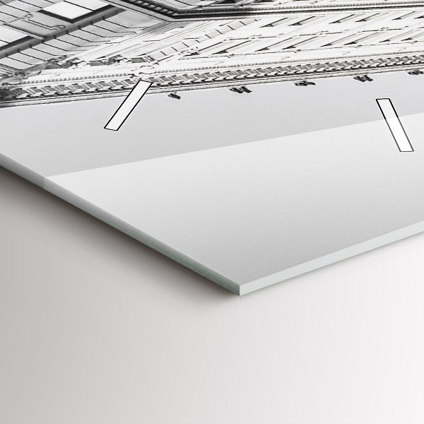 Vertikální skleněné hodiny Manhattan a taxíky