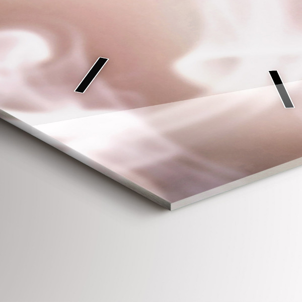 Vertikální skleněné hodiny Šálek kávy