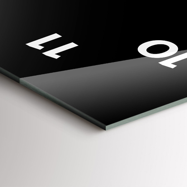 Vertikální skleněné hodiny Šálek horké kávy