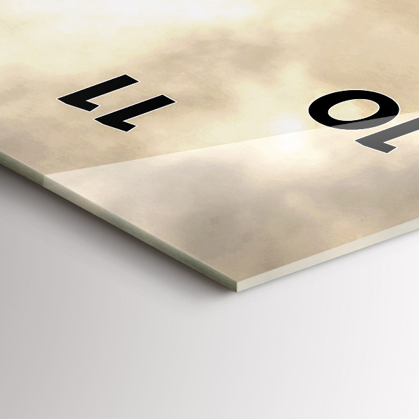 Vertikální skleněné hodiny Věže v New Yorku