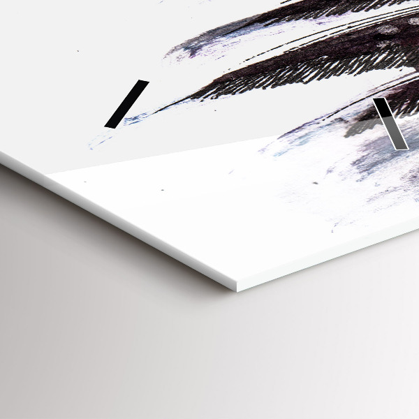 Vertikální skleněné hodiny Malovaní ptáci