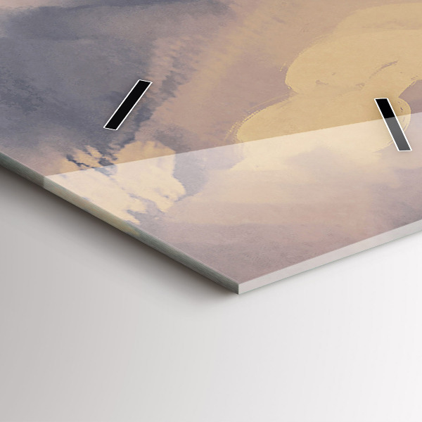 Vertikální skleněné hodiny Papírové lodě