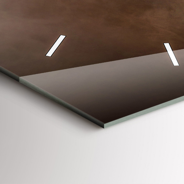 Vertikální skleněné hodiny Kávová zrna