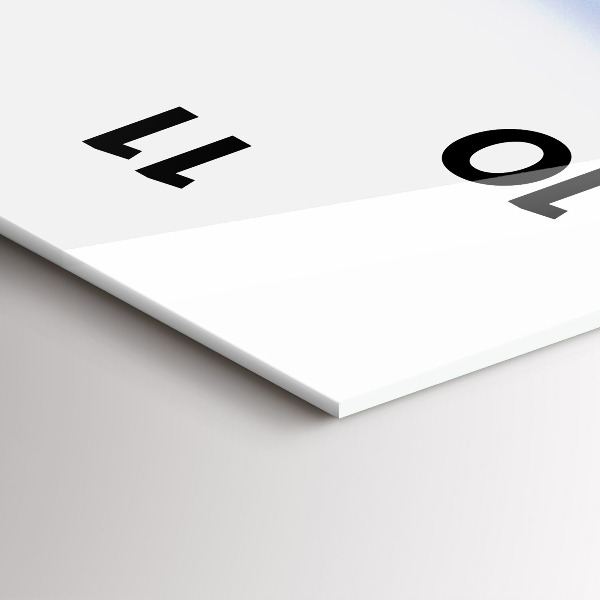 Vertikální skleněné hodiny Pohled pod vodu