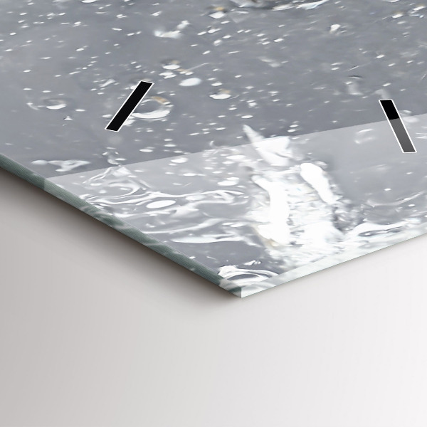 Vertikální nástěnné hodiny Citrusy ve vodě