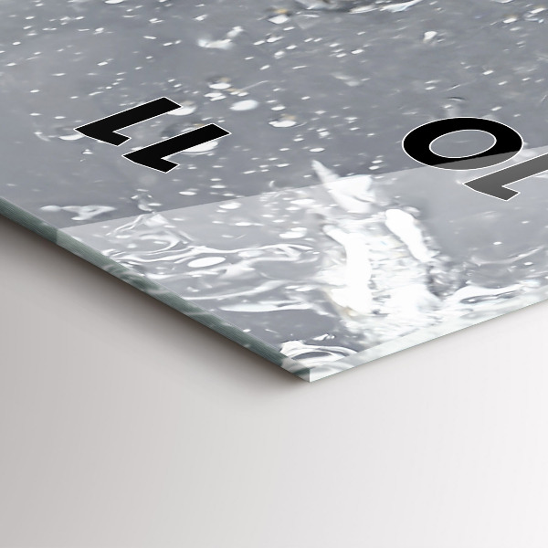 Vertikální nástěnné hodiny Citrusy ve vodě