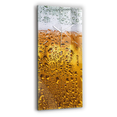 Vertikální nástěnné hodiny Hrnek piva