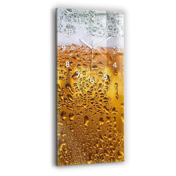 Vertikální nástěnné hodiny Hrnek piva