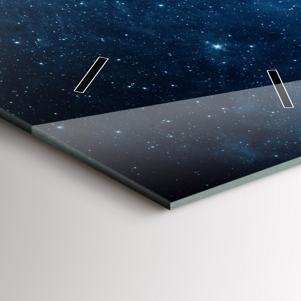 Vertikální skleněné hodiny Země a galaxie - NASA