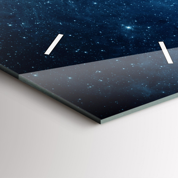 Vertikální skleněné hodiny Země a galaxie - NASA