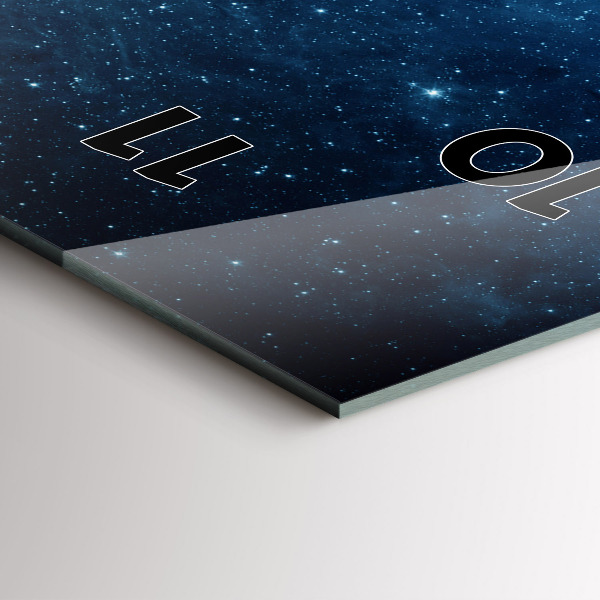 Vertikální skleněné hodiny Země a galaxie - NASA