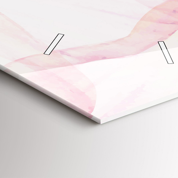 Vertikální skleněné hodiny Akvarelové okvětní lístky