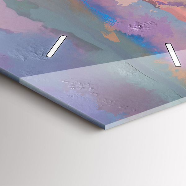 Vertikální skleněné hodiny Pole slunečnic