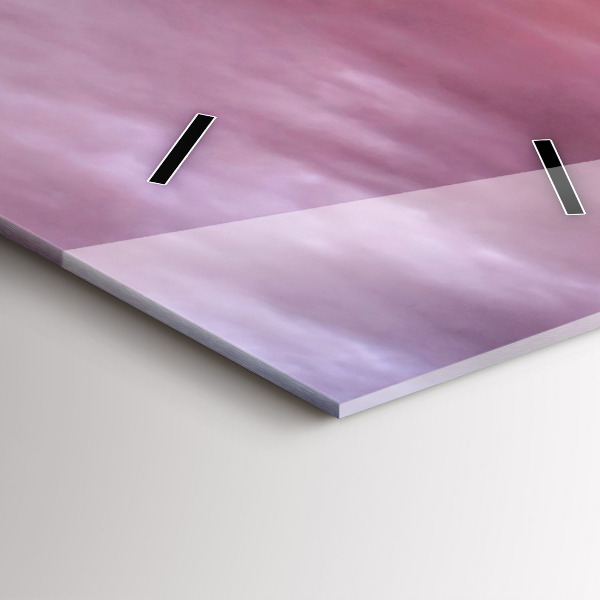 Vertikální skleněné hodiny Starý větrný mlýn na Santorini