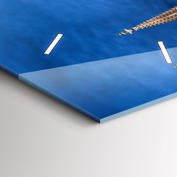 Vertikální skleněné hodiny Most v Německu