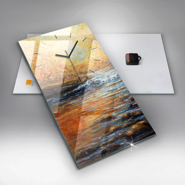 Vertikální nástěnné hodiny Výtvarné umění