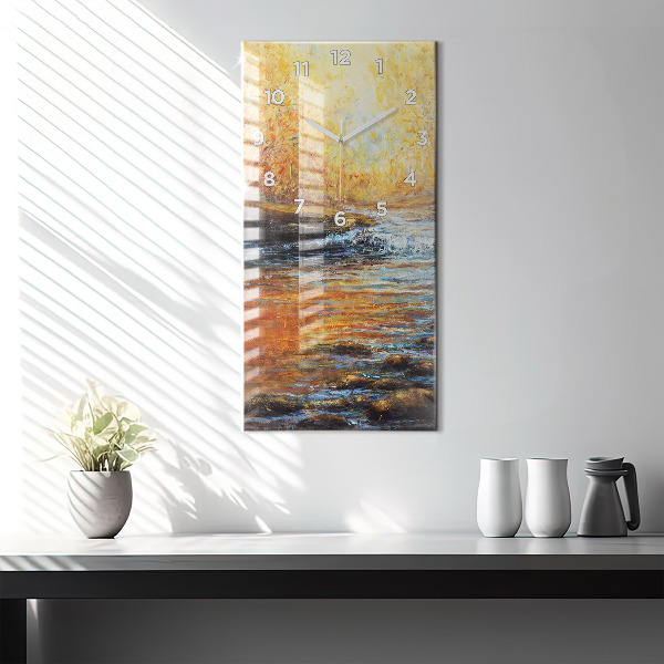 Vertikální nástěnné hodiny Výtvarné umění