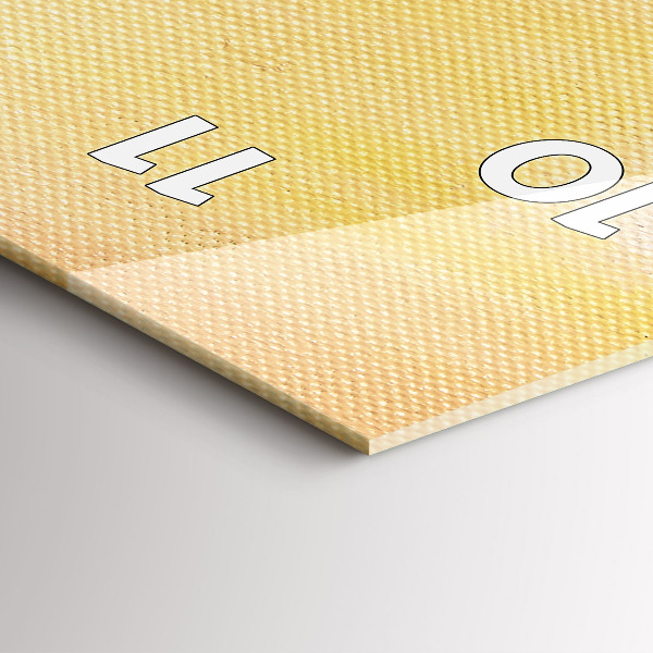 Vertikální skleněné hodiny Olejová kompozice v lese