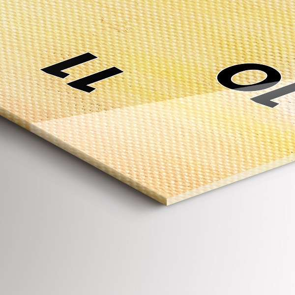 Vertikální skleněné hodiny Olejová kompozice v lese