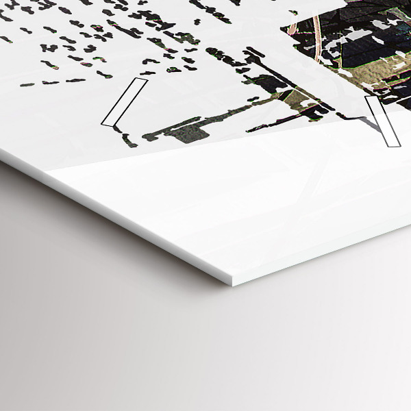 Vertikální skleněné hodiny New York