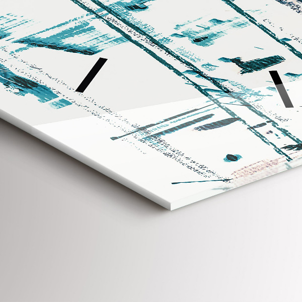 Vertikální skleněné hodiny Pouliční umění