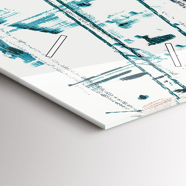 Vertikální skleněné hodiny Pouliční umění