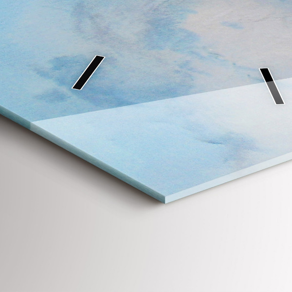 Vertikální skleněné hodiny Loď na vodě