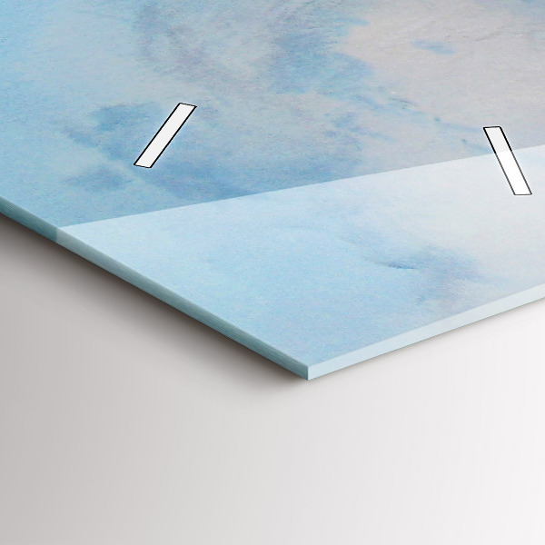 Vertikální skleněné hodiny Loď na vodě