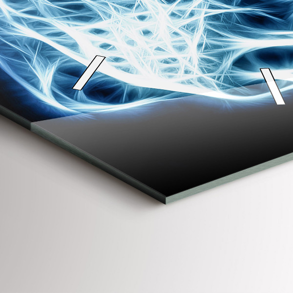 Vertikální skleněné hodiny Divoký lev