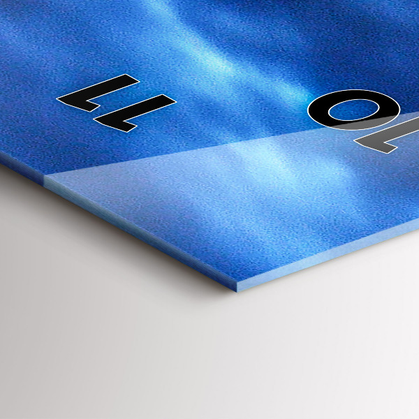 Vertikální skleněné hodiny Sydney večer