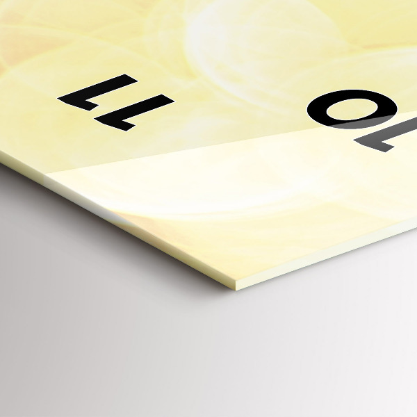 Vertikální skleněné hodiny Táborník na pláži