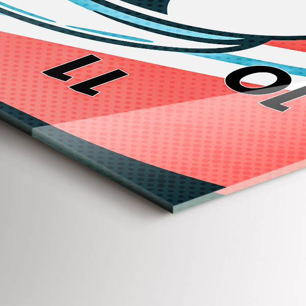 Vertikální skleněné hodiny Dětská představivost