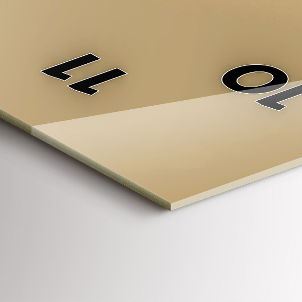 Vertikální skleněné hodiny Sova - znamení moudrosti